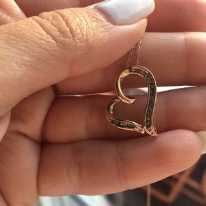 Kay Jewelers Rose Gold Heart Necklace